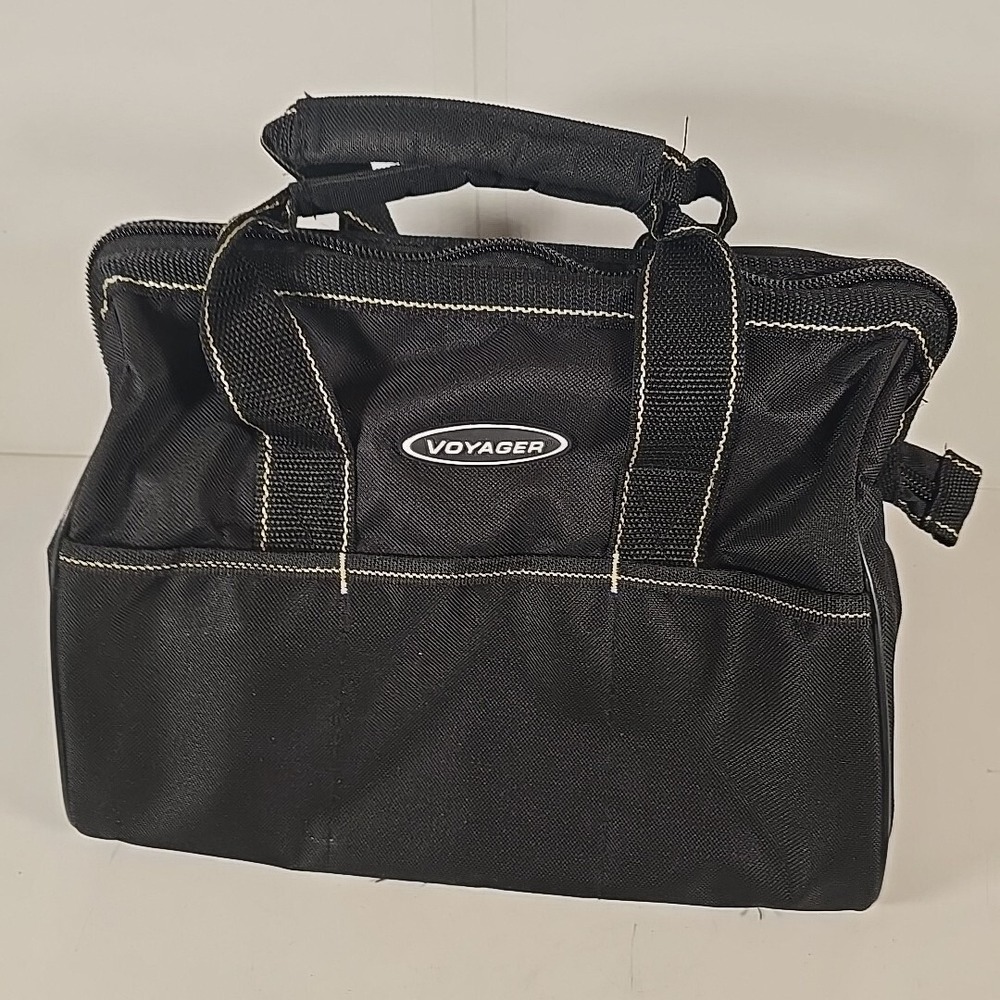 Voyager 62349 12in Heavy Duty Tool Bag Tote 12 Pockets Organizer 24lb Capacity